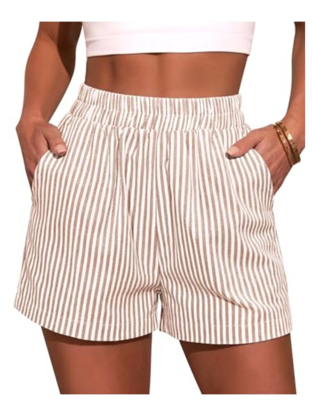 Womens Gingham Boxer Shorts Cotton Casual Beach Pajama Bottoms
